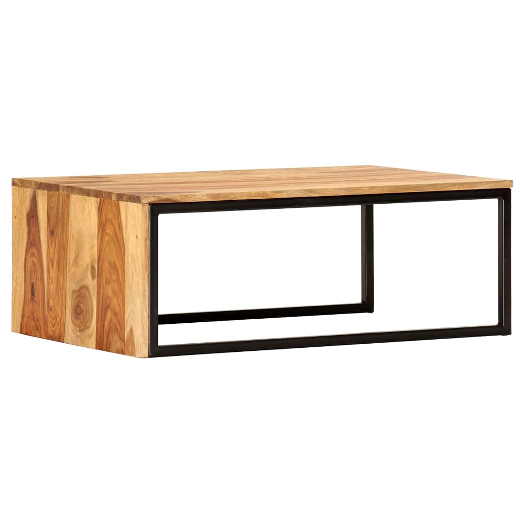 2 pcs Solid Sheesham Wood Nesting Coffee Table N414618