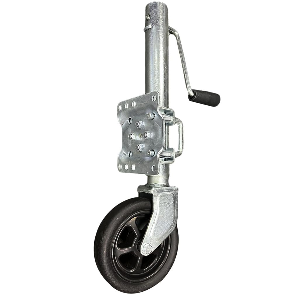 1,500 lbs. Zinc Coated Trailer Jack with 8" Caster V74846