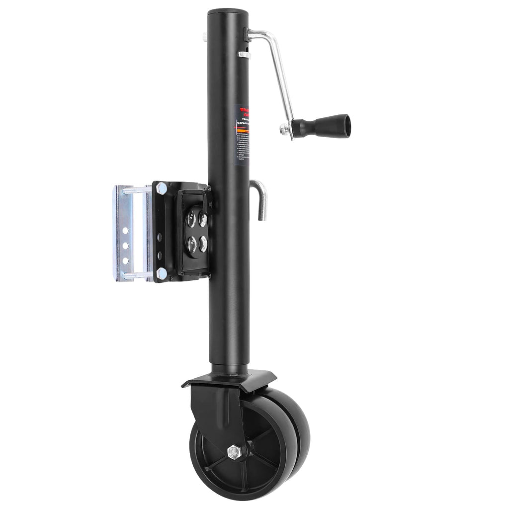 2000 lbs Dual Wheel Trailer Jack with 6" Caster Wheels E105