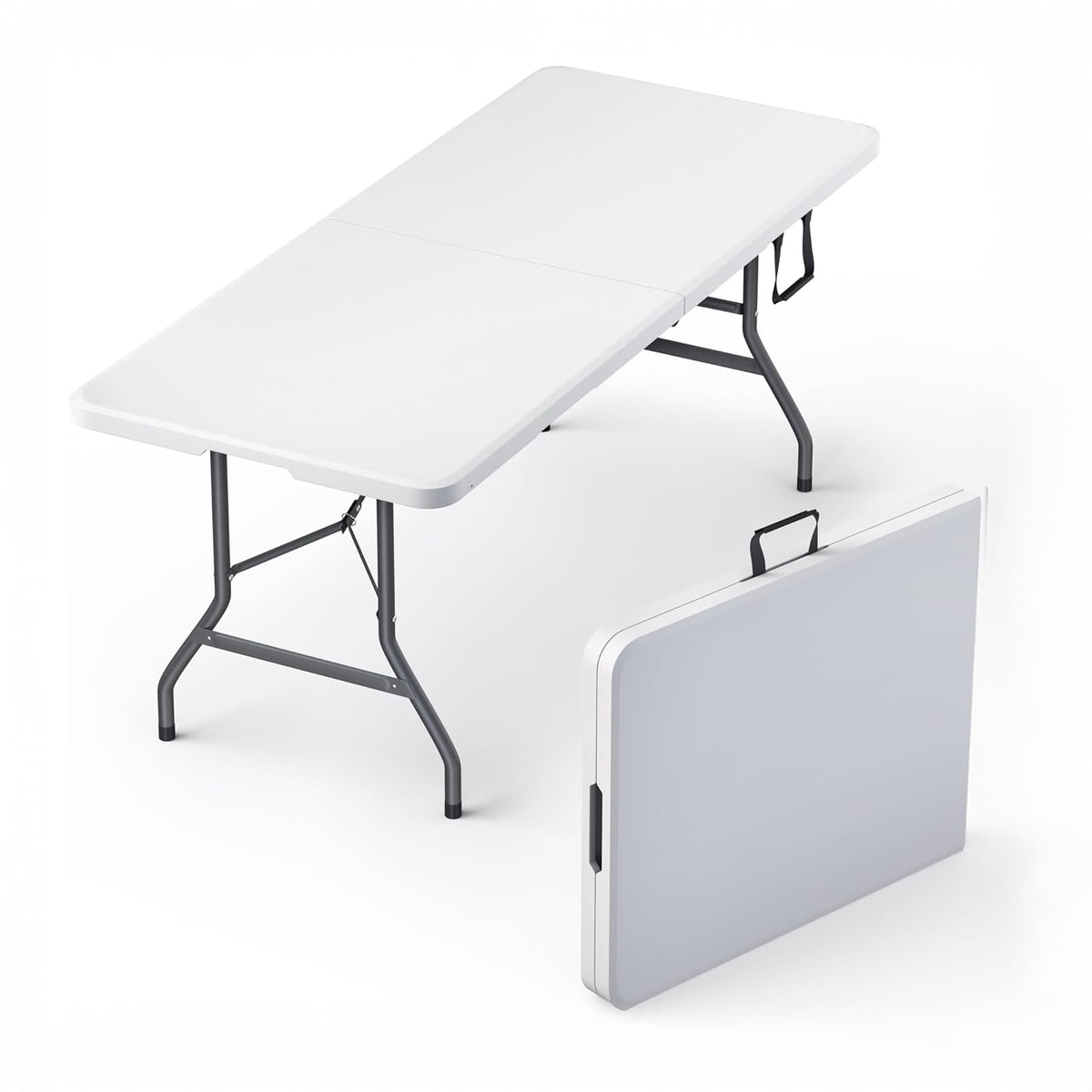 6 Feet Foldable Table with Steel Legs W5417