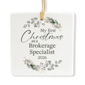 Ceramic 3-inch Square-Shaped Ornament V491658
