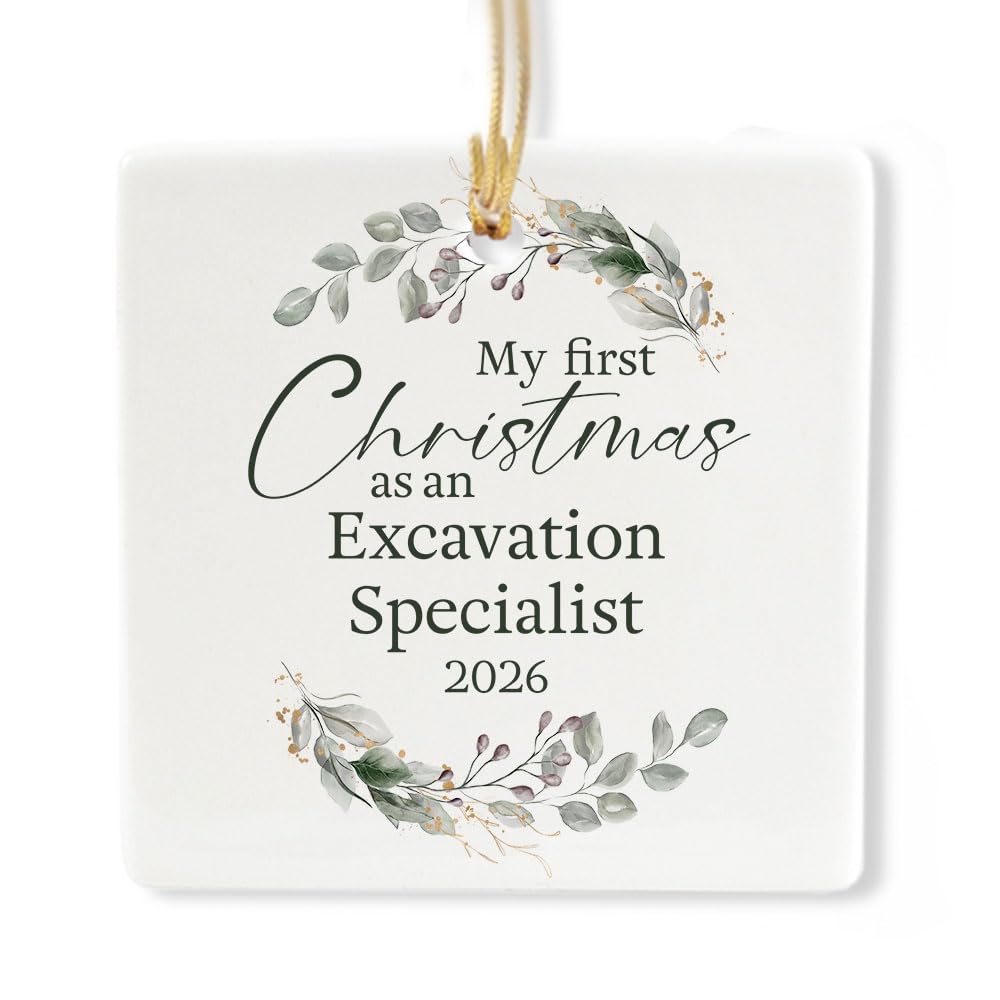 Ceramic 3-inch Square Ornament F8708