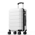 20 Inch White Hard Shell Carry on Luggage H240