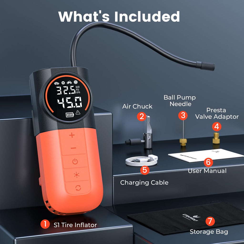 Tire Inflator Portable Air Compressor J494