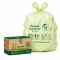 1.6 Gallon Compostable Bags with Easy-Tie Handles, 50 Count Y184