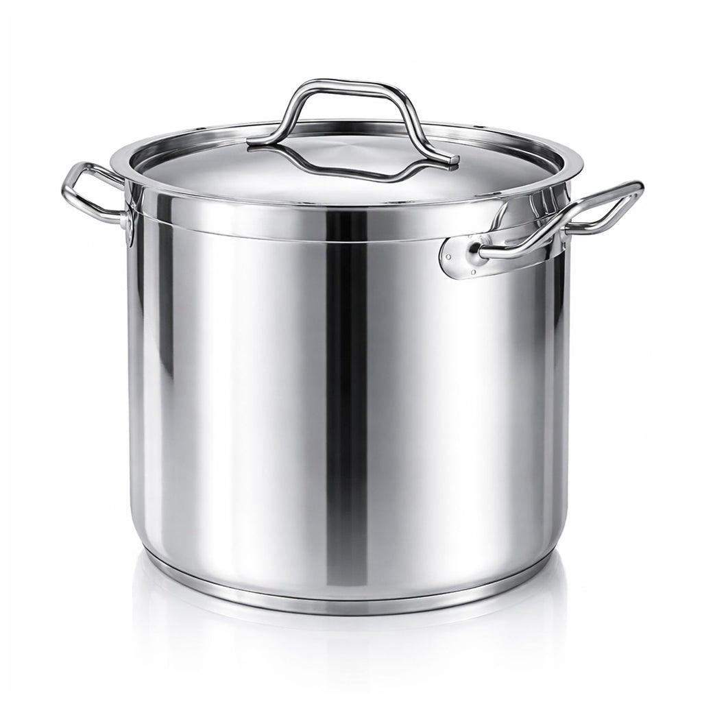 60 Qt Stainless Steel Stockpot with Lid L3398