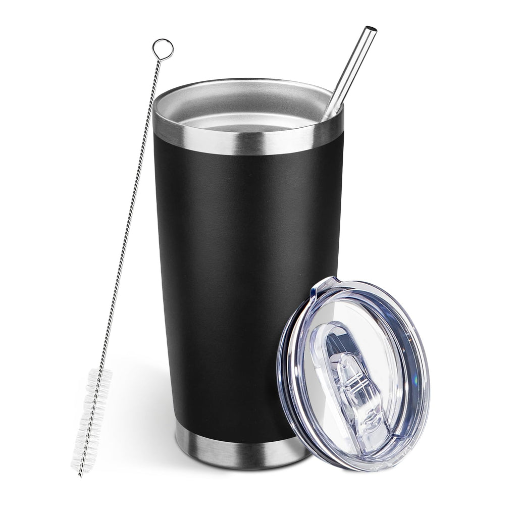 20oz Insulated Tumbler with Lid Straw P11237