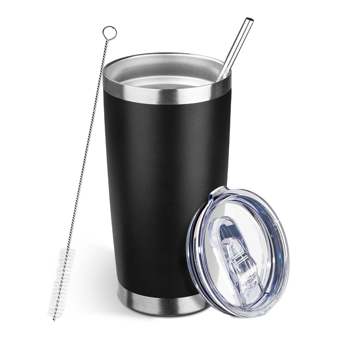 20oz Insulated Tumbler with Lid Straw P11237