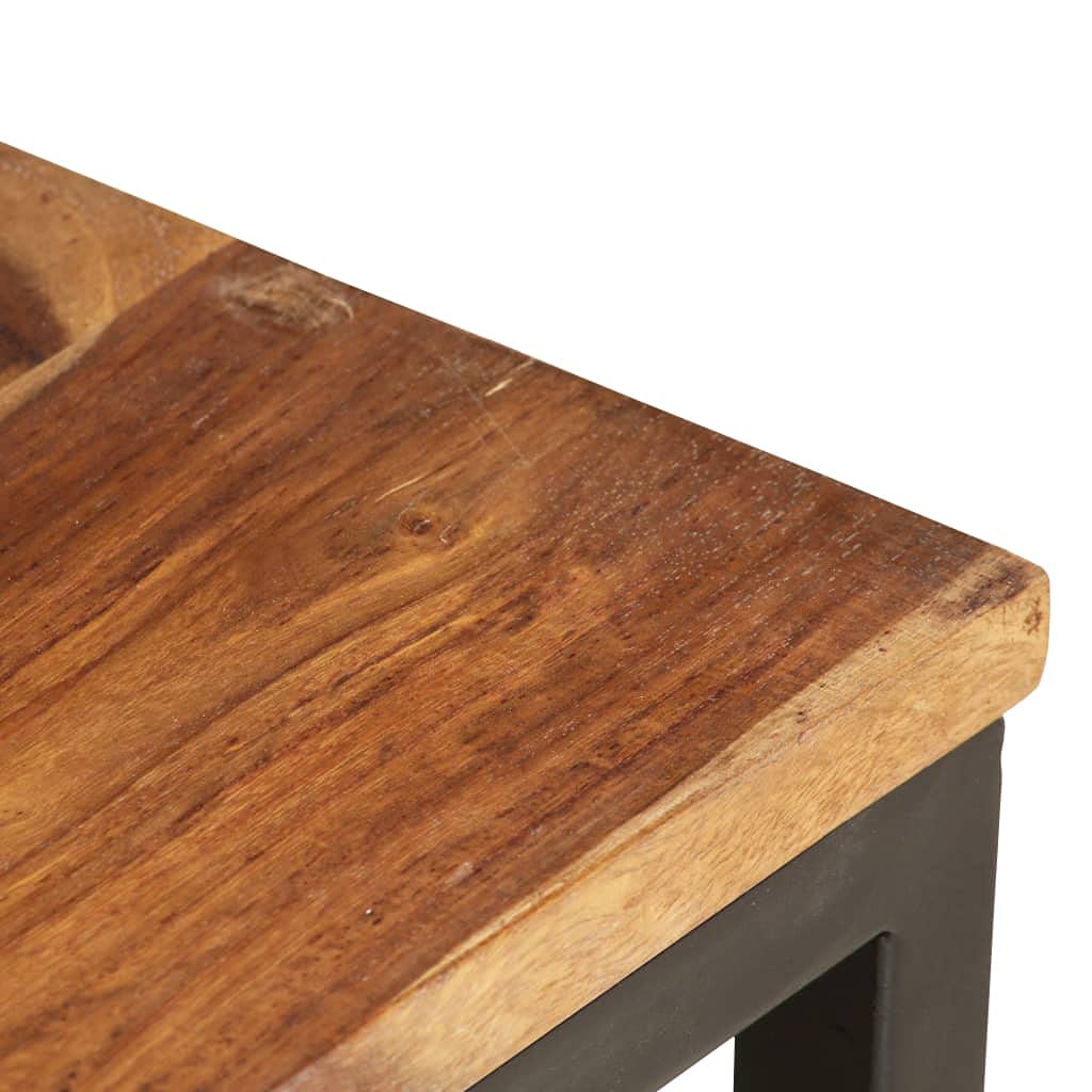 2 pcs Solid Sheesham Wood Nesting Coffee Table N414618