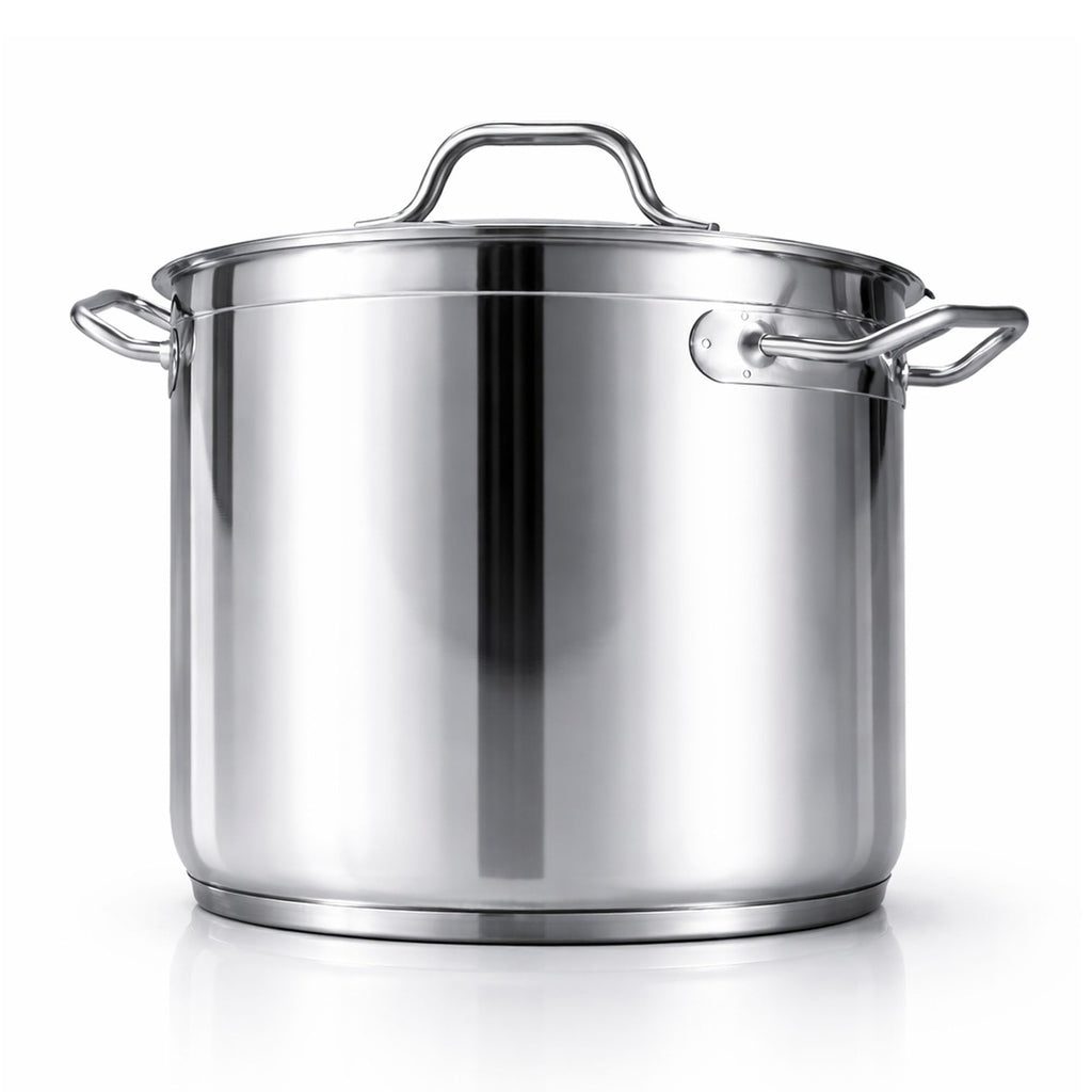 60 Qt Stainless Steel Stockpot with Lid L3398
