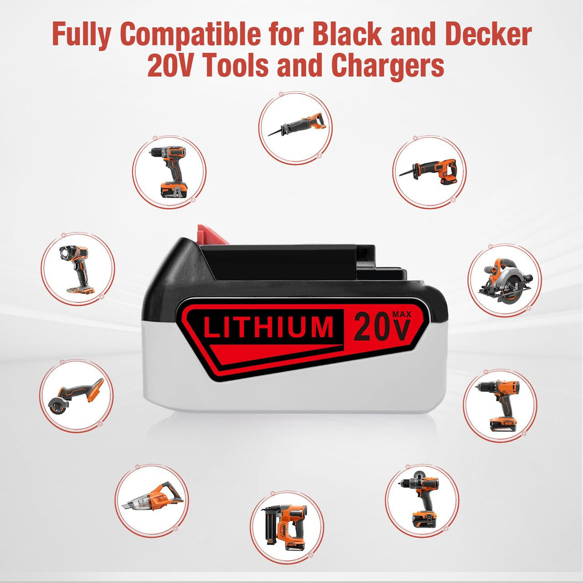 6000mAh 20V Lithium Ion Battery R2337