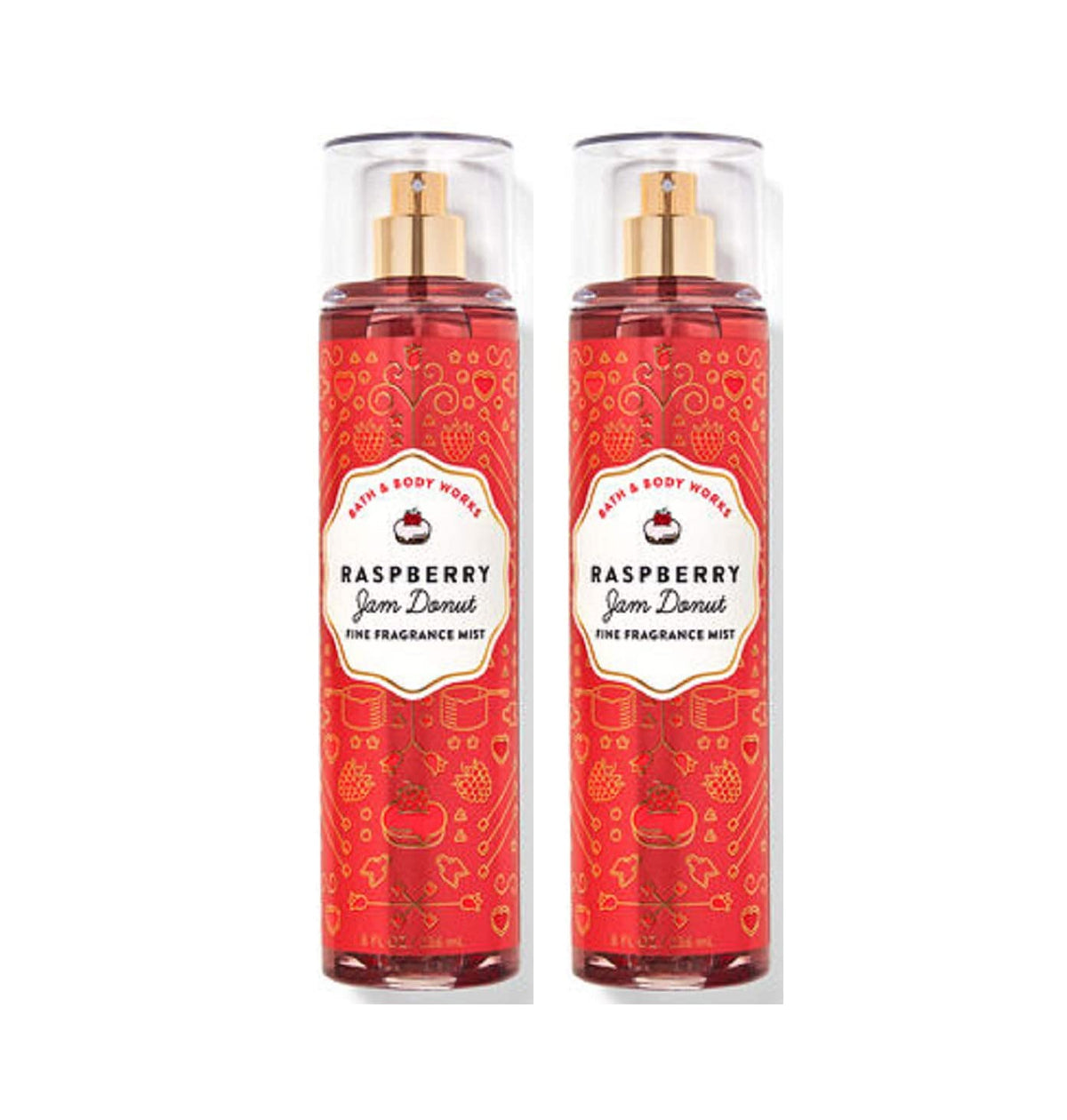 Raspberry Jam Donut Fine Fragrance Mists Pack Of 2 8 oz. Bottles J49547