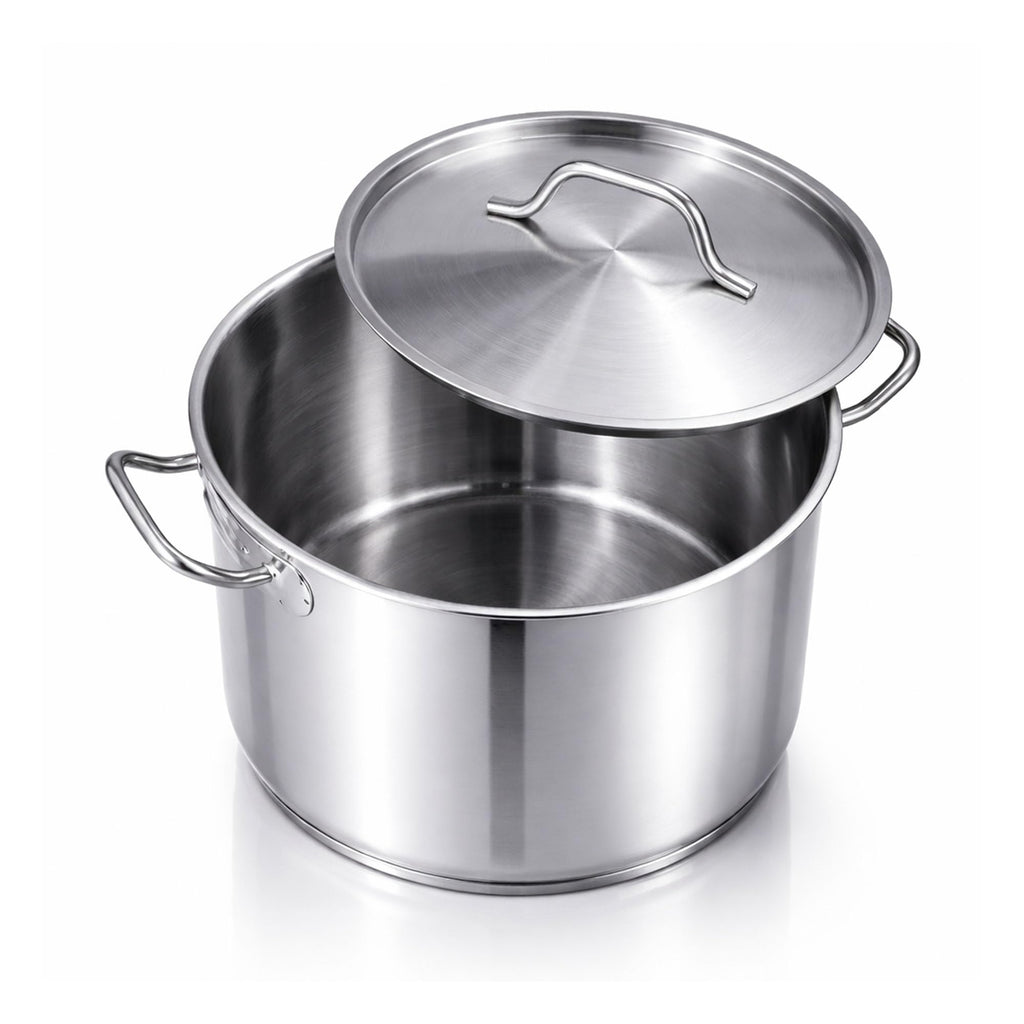 60 Qt Stainless Steel Stockpot with Lid L3398