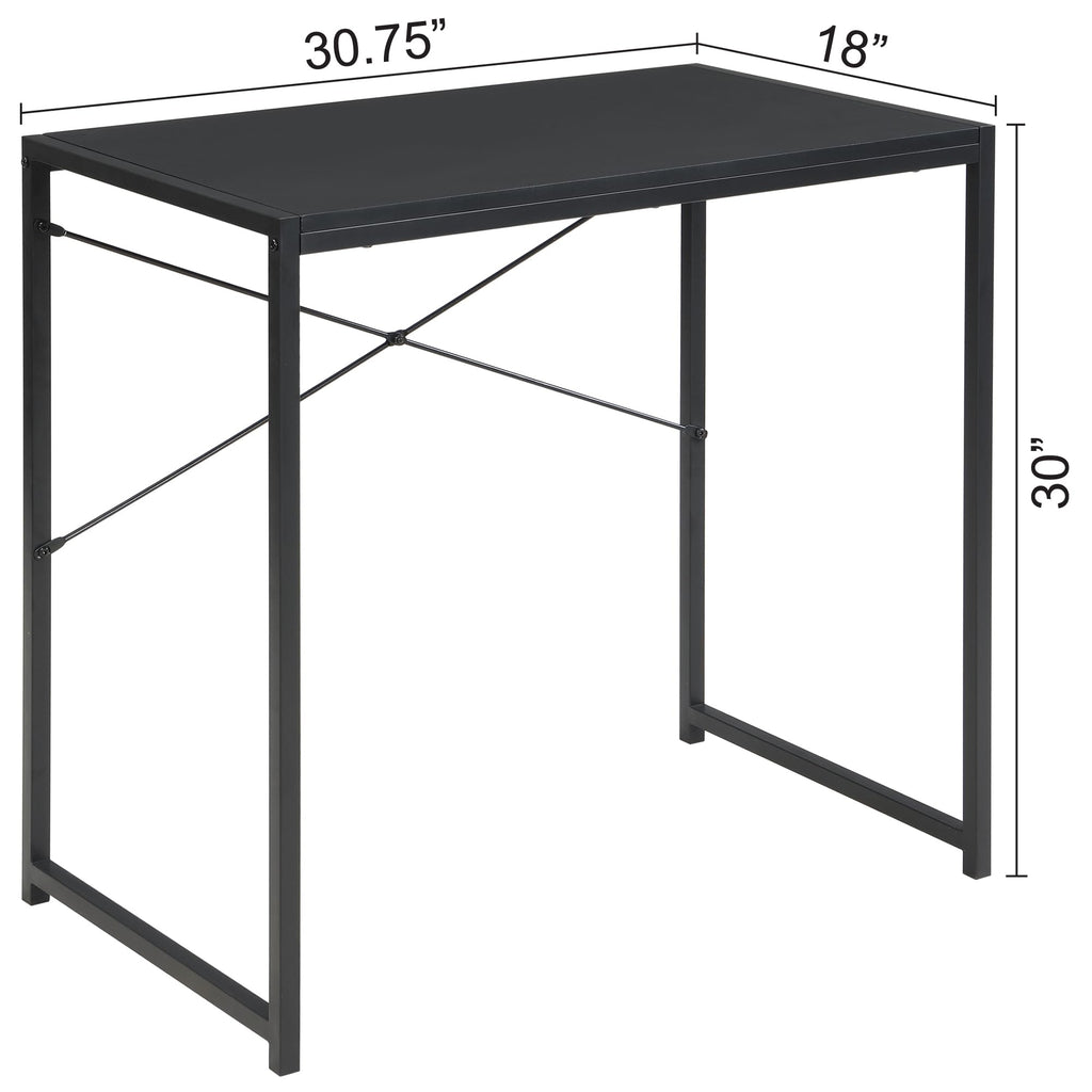 30 Inch Small Rectangular Computer Desk, Black P309170