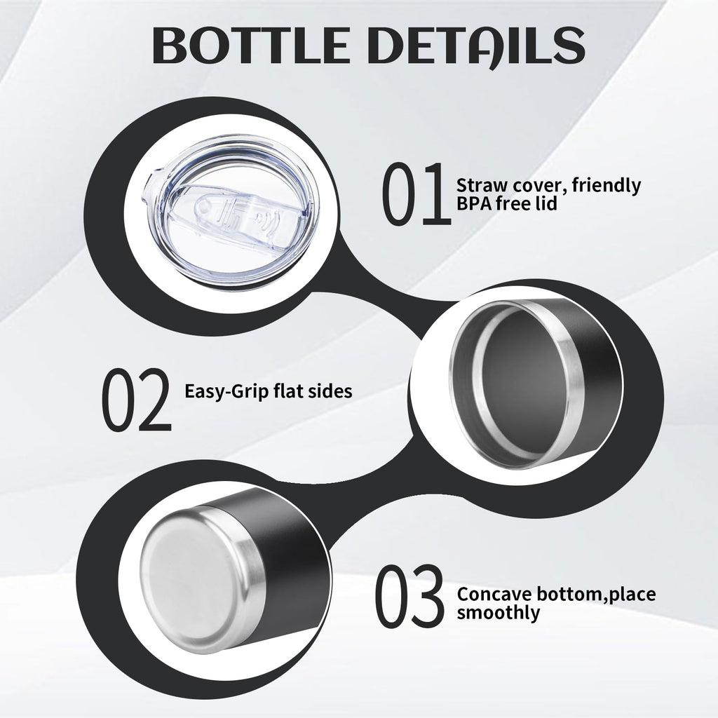 20oz Insulated Tumbler with Lid Straw P11237