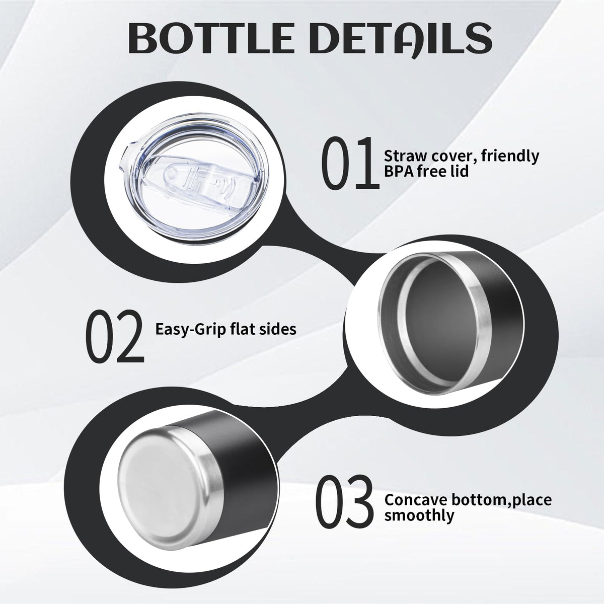 20oz Insulated Tumbler with Lid Straw P11237