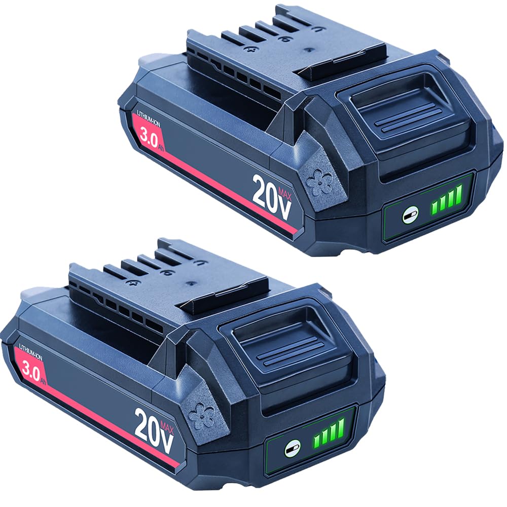 20V 3000mAh Lithium-Ion Battery 2 Packs K195805
