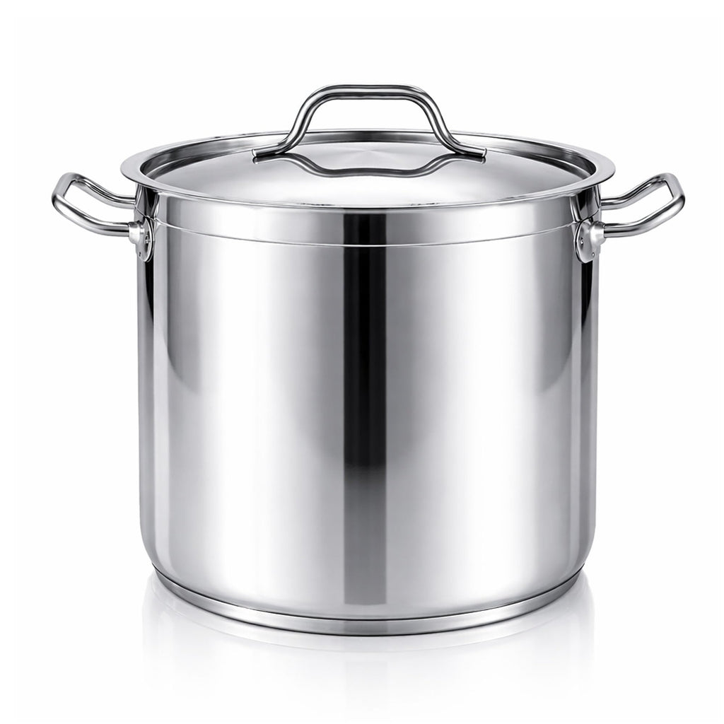 60 Qt Stainless Steel Stockpot with Lid L3398