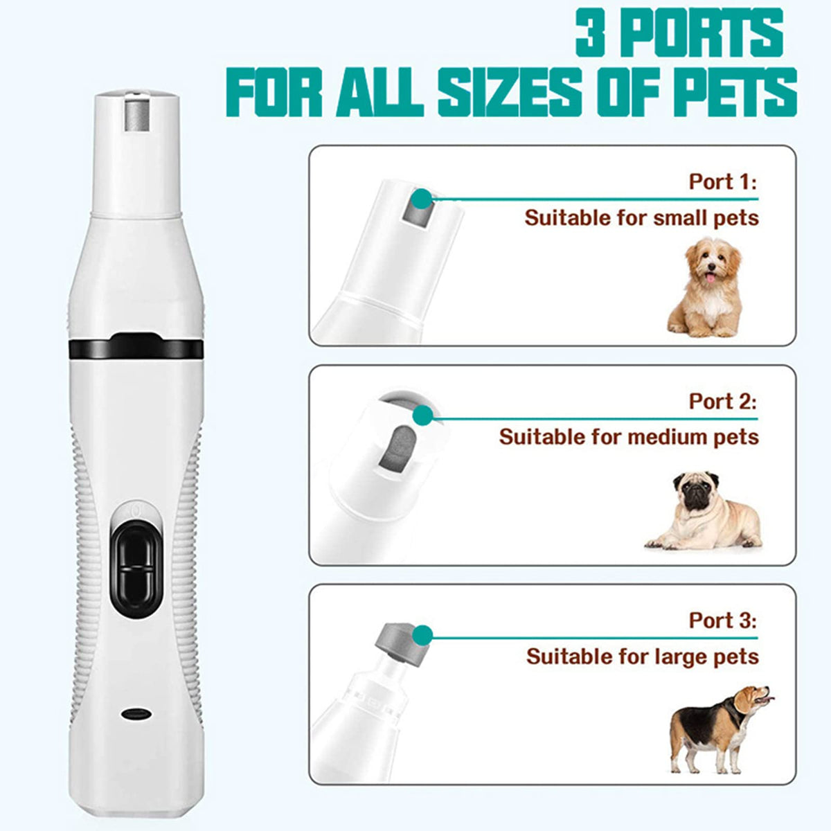 3 in 1 Dog Clippers & Nail Grinder B32326