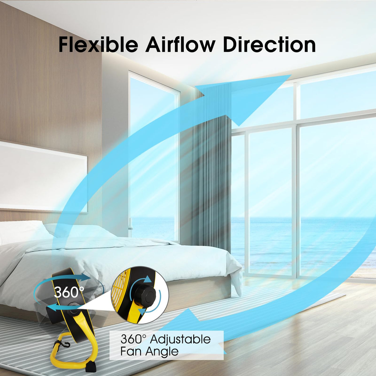 12 Inch High Velocity Metal Floor Fan G467