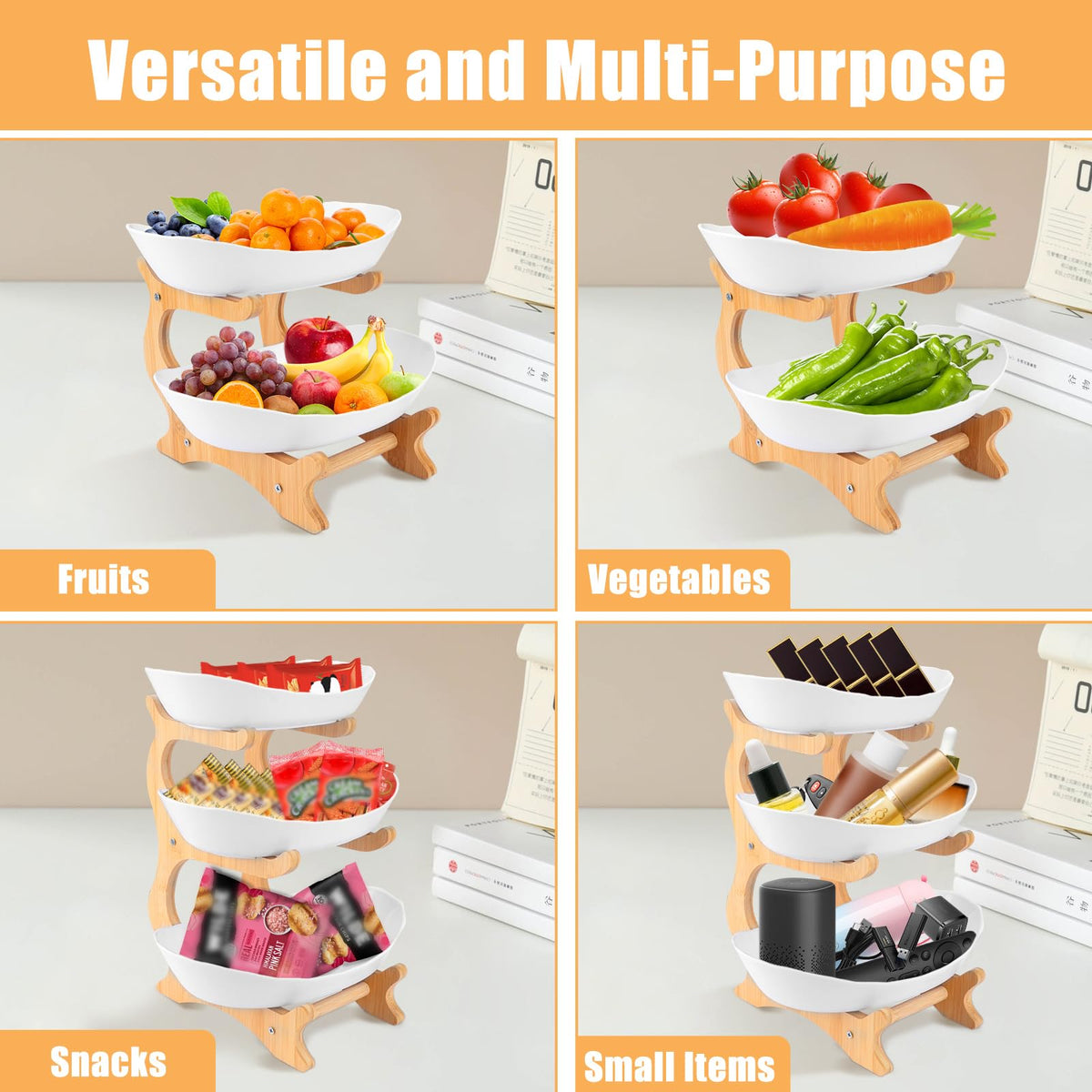 3-Tier Plastic Fruit Bowl B9493