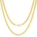 14k Yellow Gold Cuban Link Chain Necklace C208