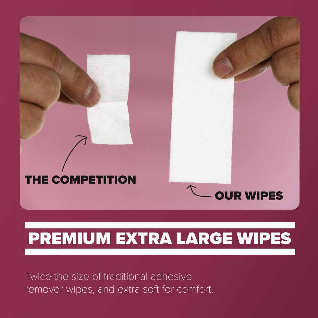 Adhesive Remover Wipes 50 Dry Wipes + 2oz Spray Solution Z226