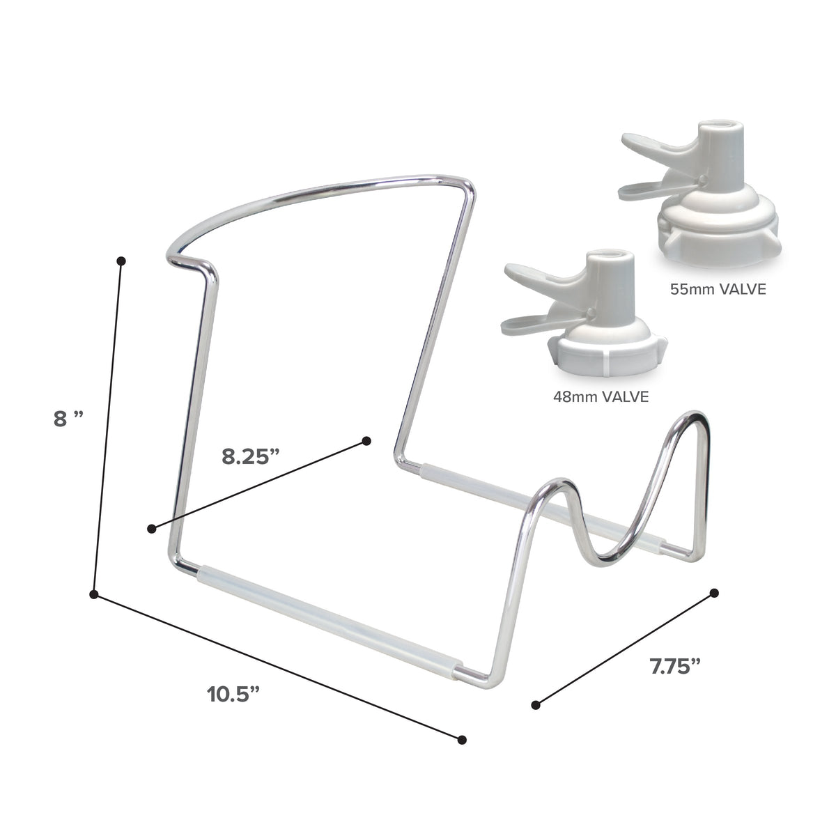 3-5 Gallon Water Jug Stand and 2 Dispenser Valves O9406