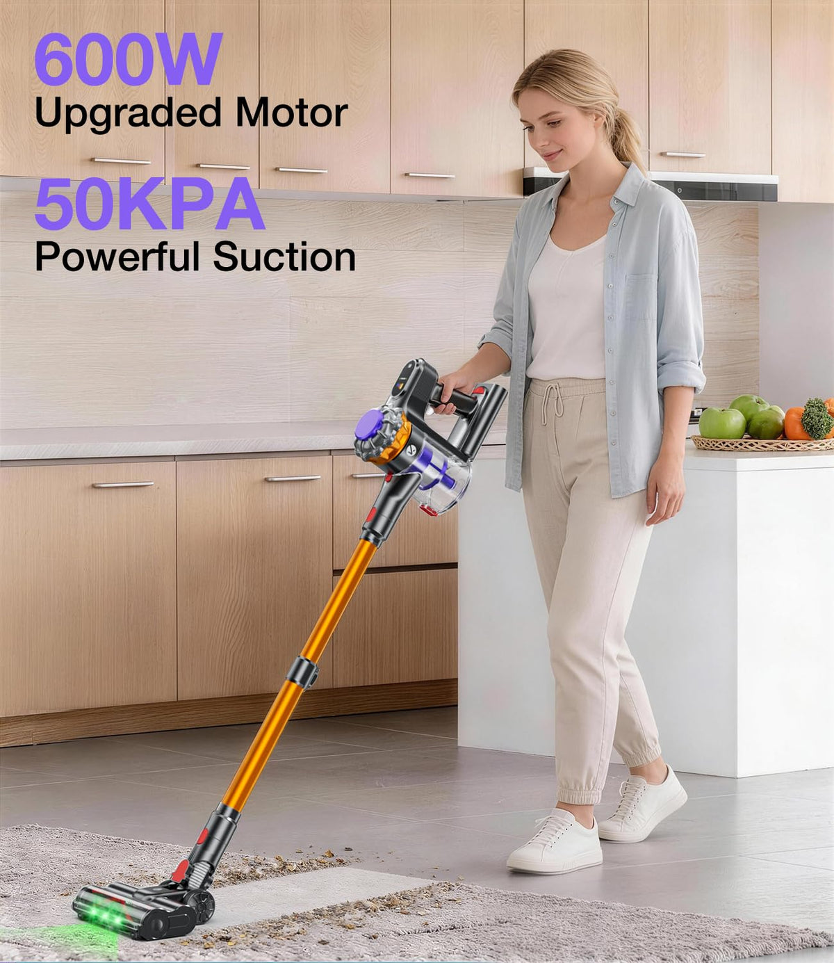 600W 50KPA Cordless Stick Vacuum Cleaner U436157