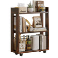 3-Tier Small Bookshelf with Wheels W718803