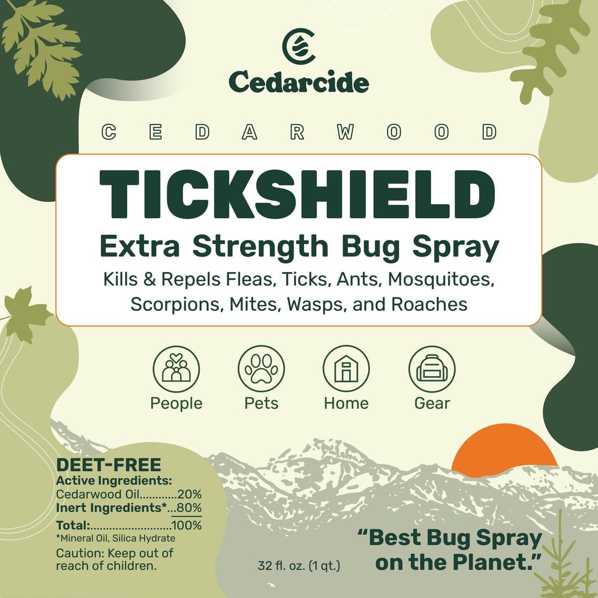 Tick & Flea Repellent Spray for Humans & Pets L81998