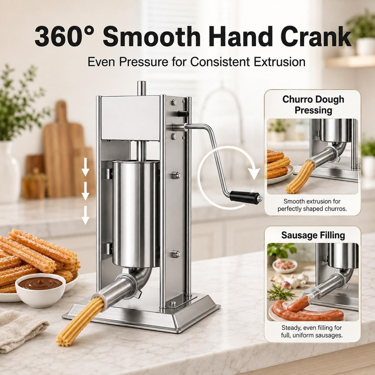 3L Sausage Stuffer and Churro Machine U97879