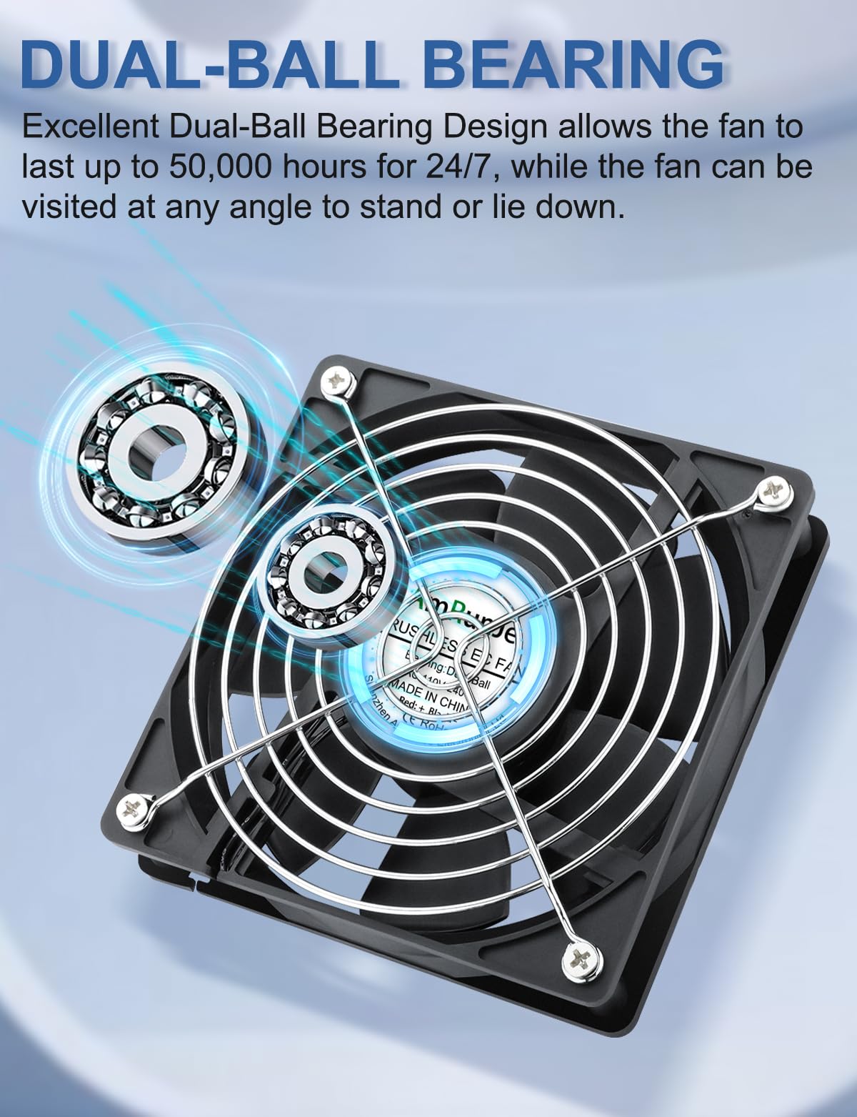 120mm x 25mm 120V Brushless Axial Fan P947938