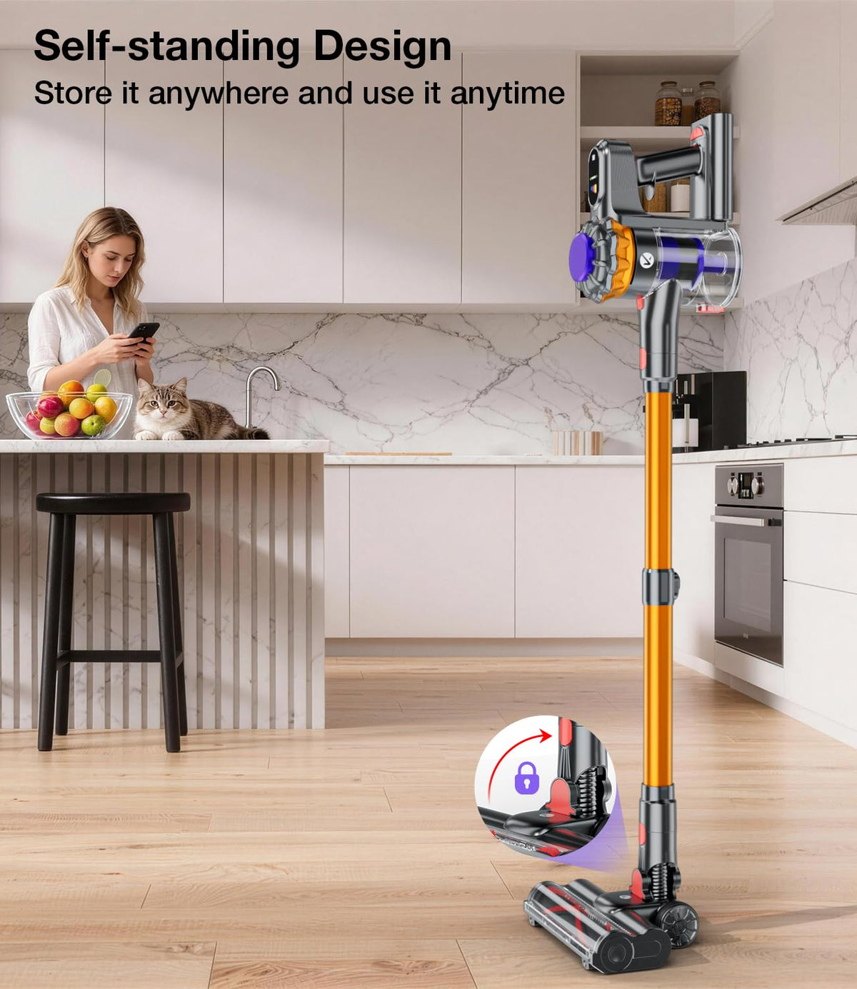 600W 50KPA Cordless Stick Vacuum Cleaner U436157