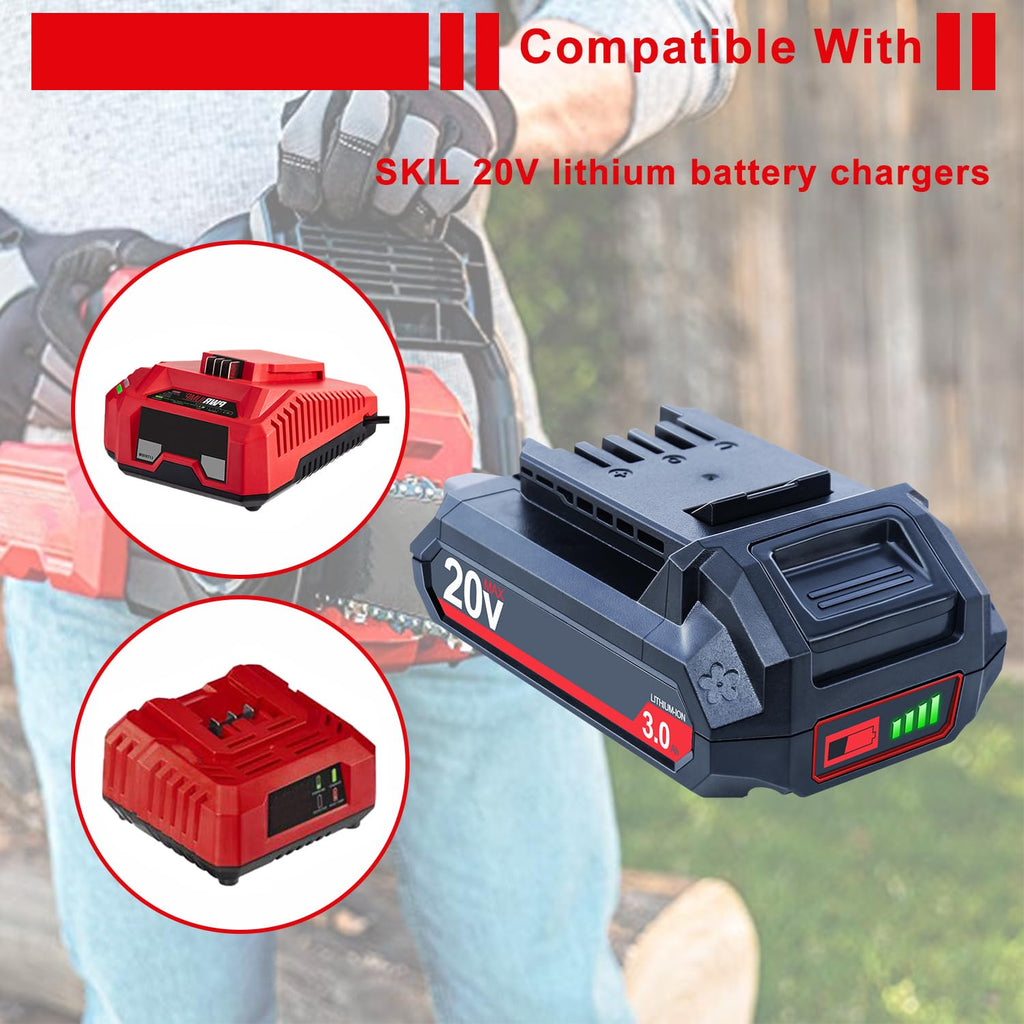 20V 3000mAh Lithium-Ion Battery 2 Packs K195805