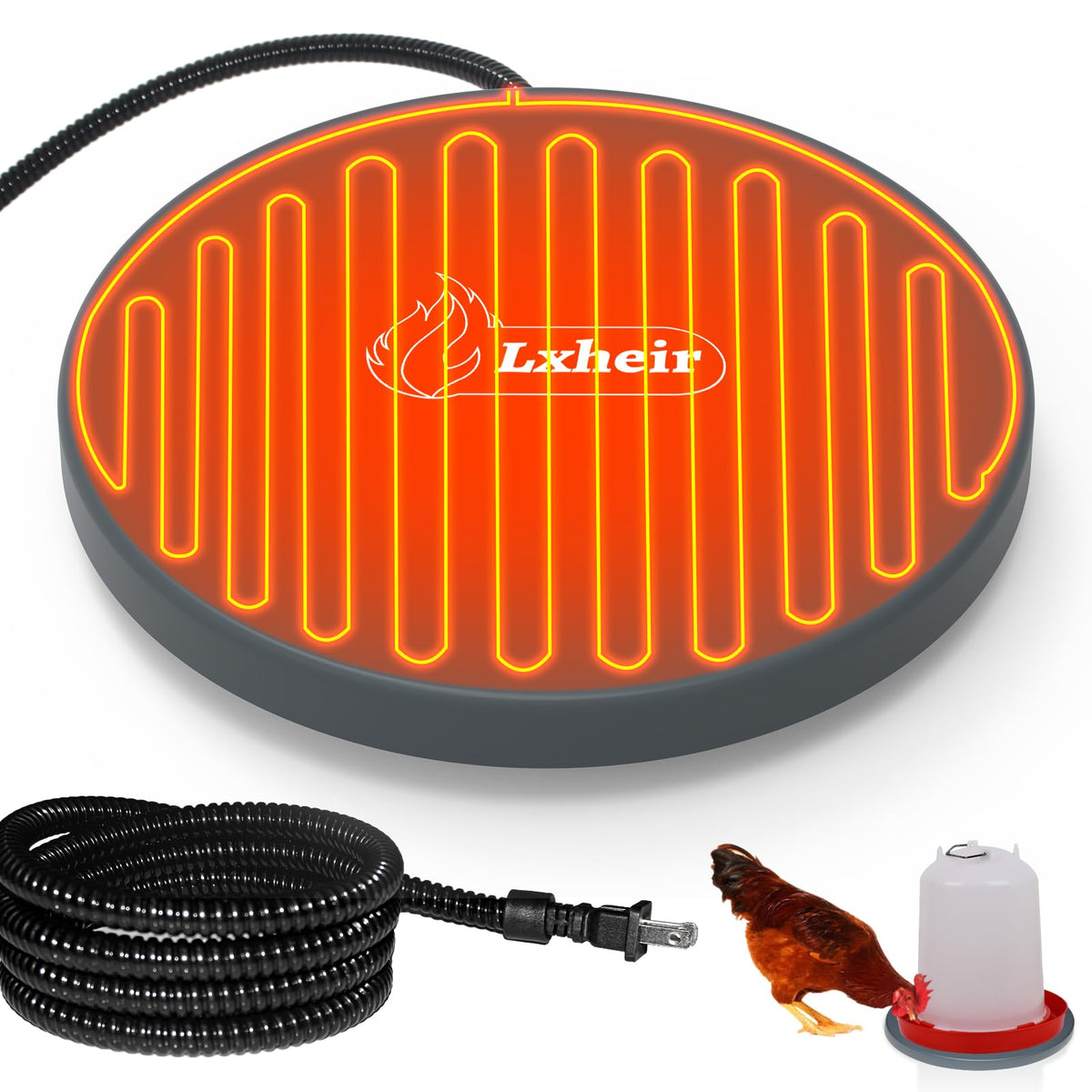13'' Heated Poultry Waterer Base for 3-5 Gallons O46912