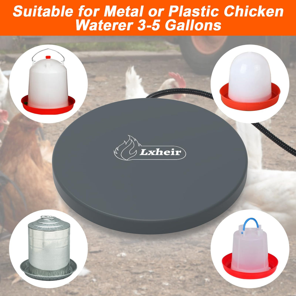 13'' Heated Poultry Waterer Base for 3-5 Gallons O46912