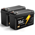 12V 10Ah Lithium LiFePO4 Battery 2 Packs N122