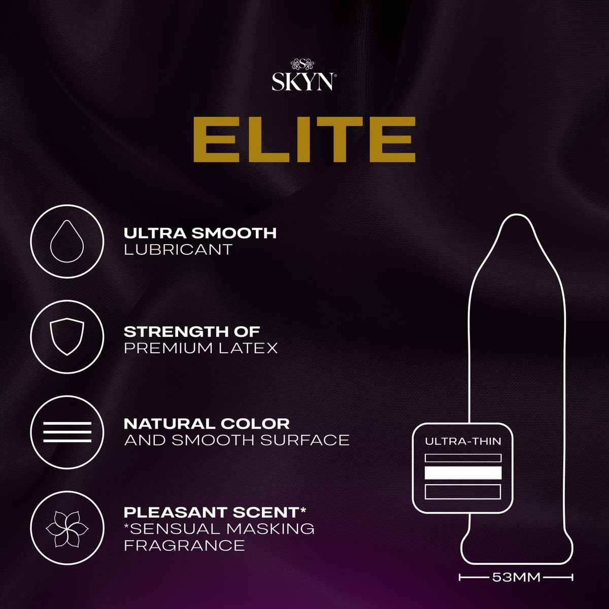 10 Count Ultra-Thin Lubricated Latex-Free Condoms Y8474