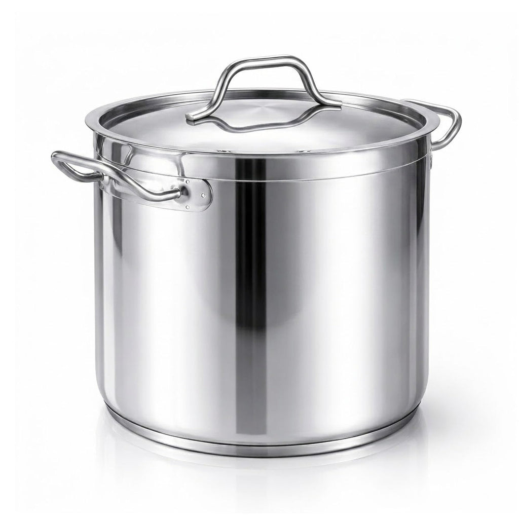 60 Qt Stainless Steel Stockpot with Lid L3398