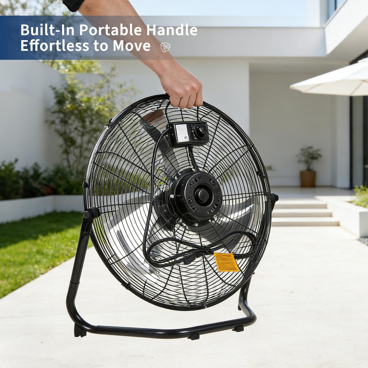 20 Inch 3 Speed High Velocity Floor Fan U50787