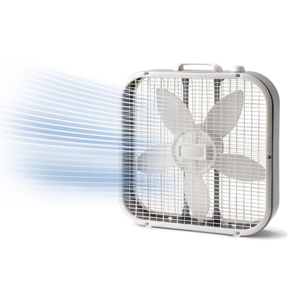 20 Inch 3 Speed Box Fan White B2207