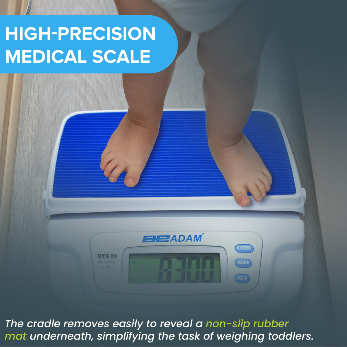 Baby & Toddler Digital Scale with Detachable Cradle U6256