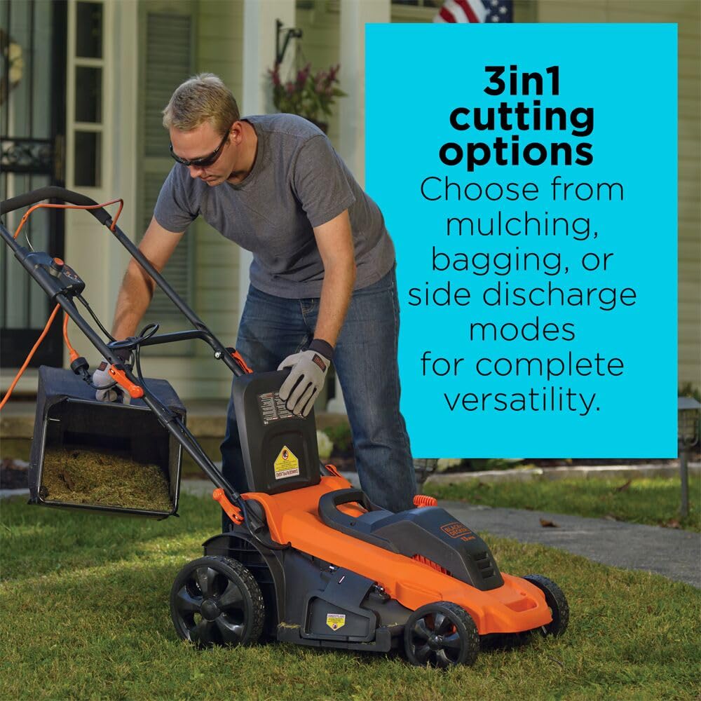 20-Inch Corded Electric Push Lawn Mower P3073