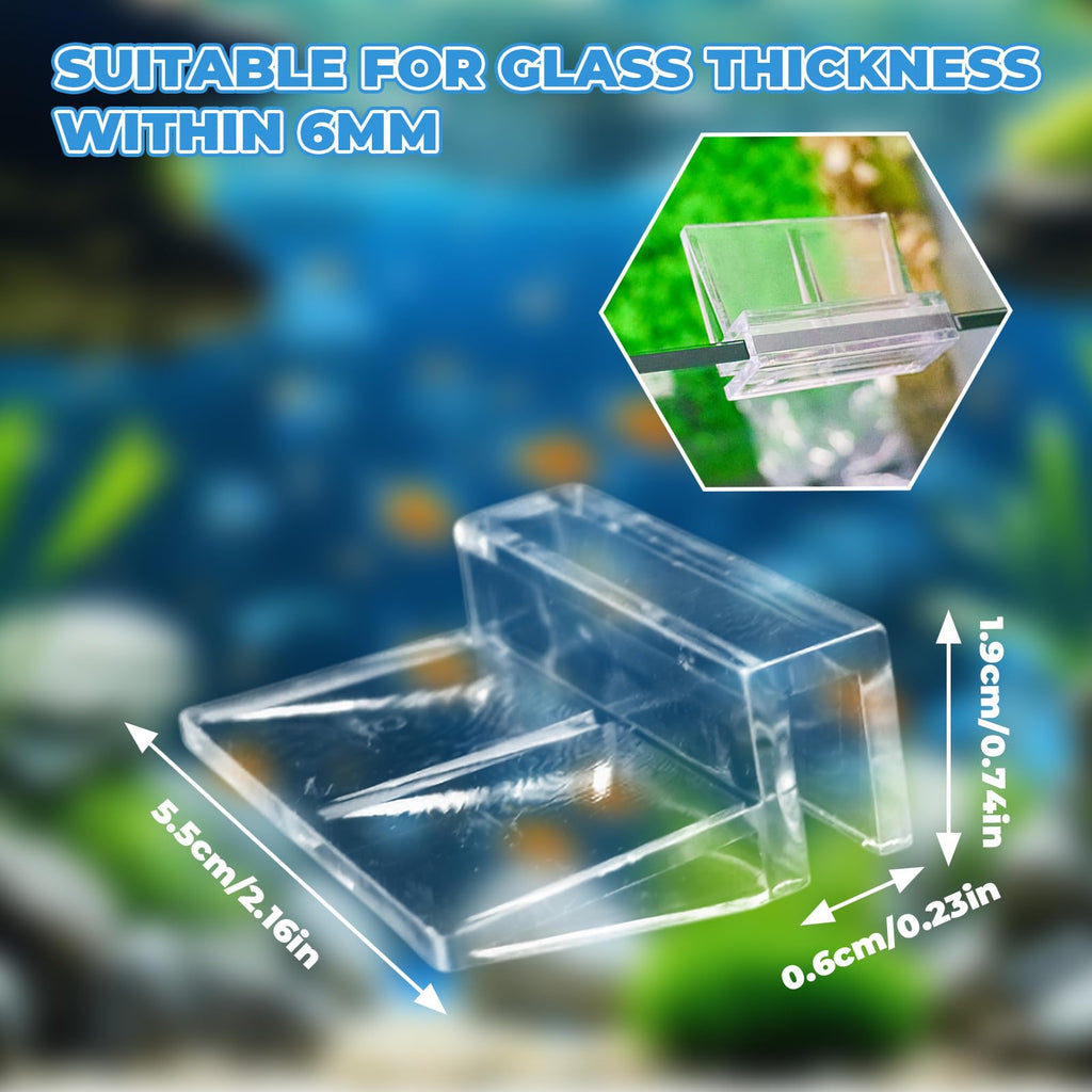 8 Pack Transparent Acrylic Aquarium Lid with Clips A84324
