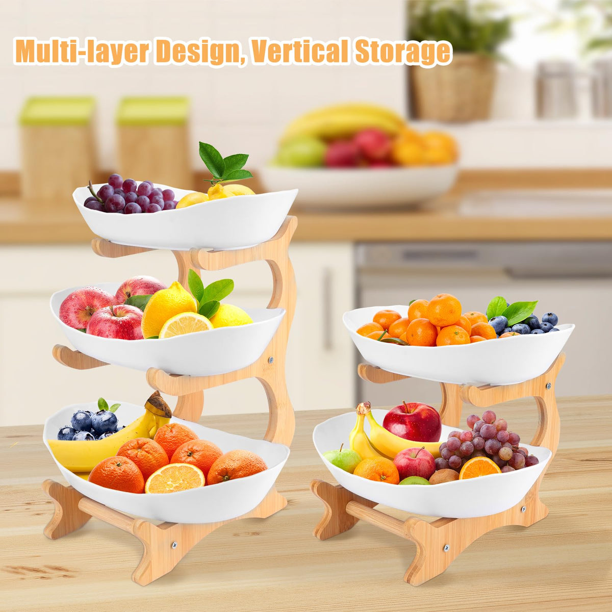 3-Tier Plastic Fruit Bowl B9493
