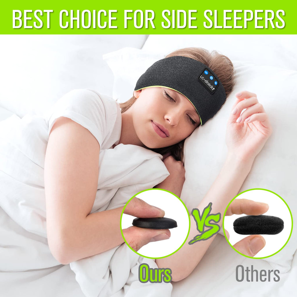 Wireless Bluetooth Headband Headphones Sleep Mask F414