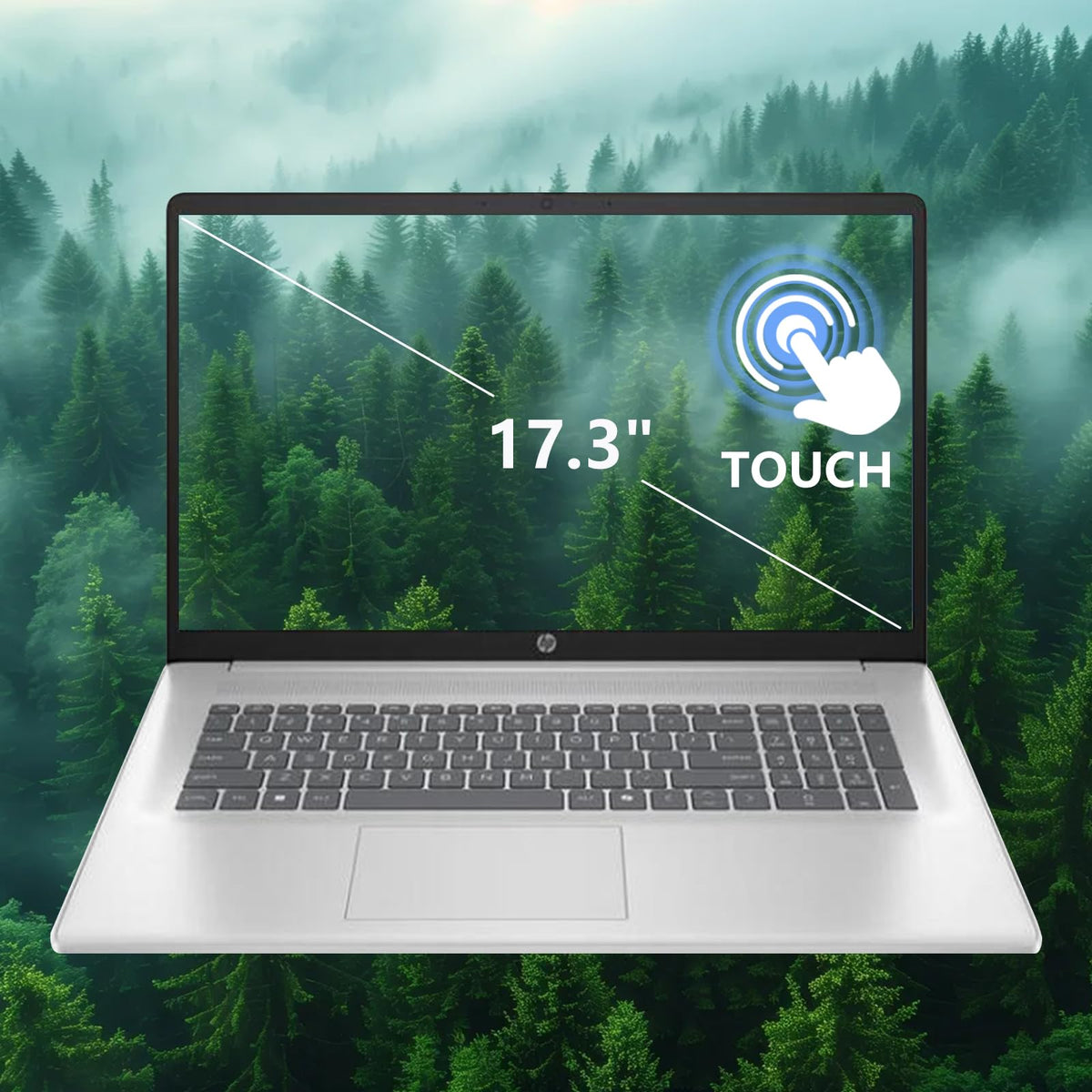 17.3" FHD Laptop, 16GB RAM, 512GB SSD, AMD Ryzen 5, Windows 11 Home, Silver Q678131