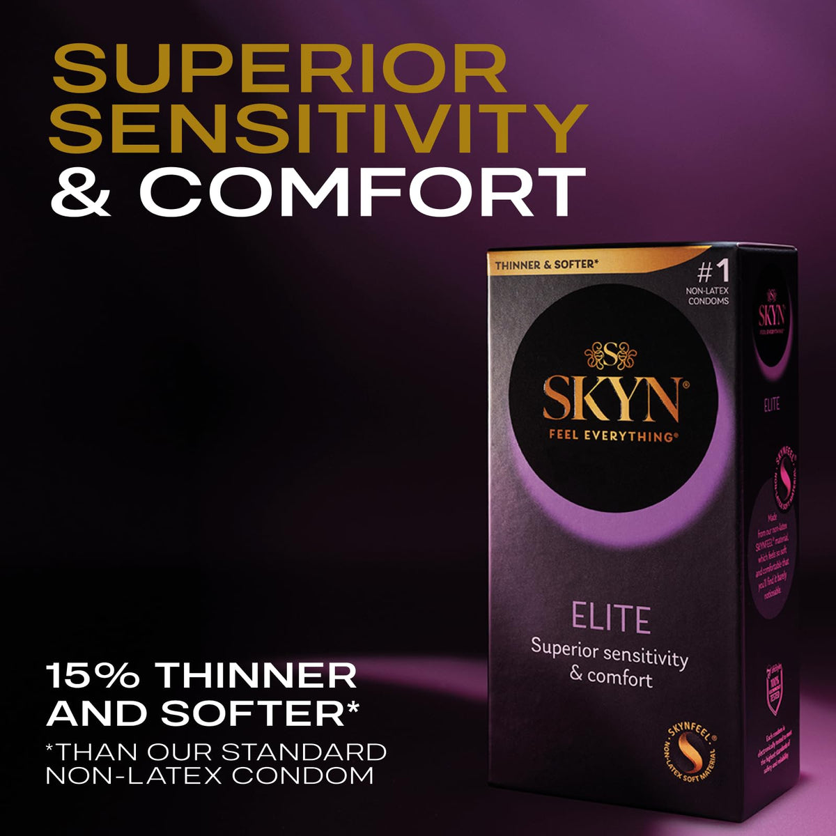 10 Count Ultra-Thin Lubricated Latex-Free Condoms Y8474