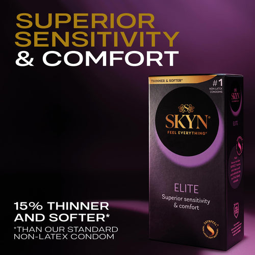 10 Count Ultra-Thin Lubricated Latex-Free Condoms Y8474